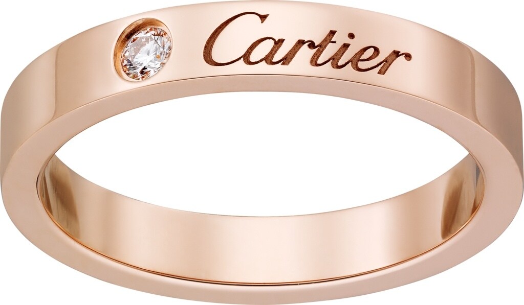Crb C ドゥ カルティエ ウェディング リング ピンクゴールド ダイヤモンド Cartier Crb C ドゥ カルティエ ウェディング リング ピンクゴールド ダイヤモンド Cartier