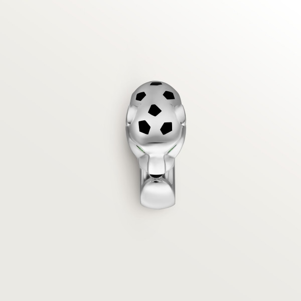 パンテール ドゥ カルティエ リング、ミディアムモデル ホワイトゴールド、ツァボライトガーネット、ラッカー