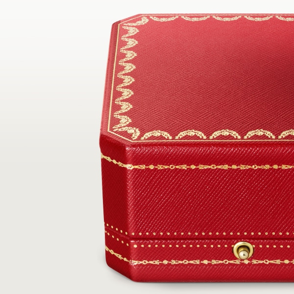 C ドゥ カルティエ ピンブローチ ホワイトゴールド、ダイヤモンド、エメラルド