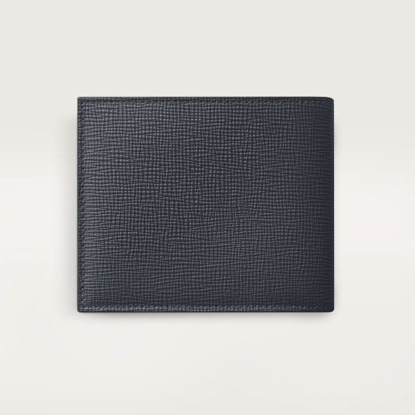 ウォレット 
ロザンジュ シャドウ  スレートグレー＆スカイブルー グレインド カーフスキン、ゴールドフィニッシュ＆スレートグレー エナメル