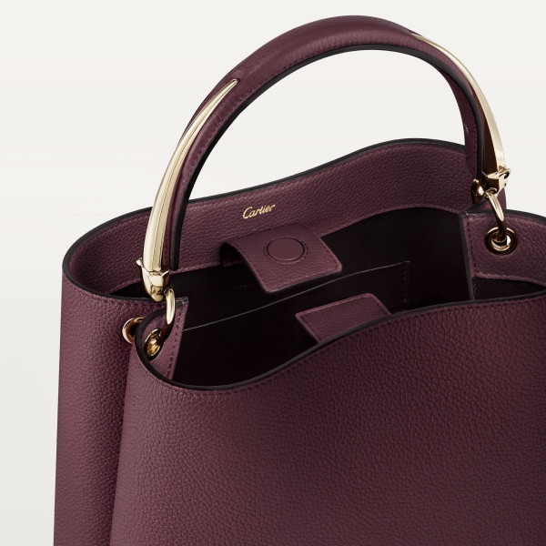 スモール バッグ 
パンテール ドゥーブル  プラム グレイン カーフスキン