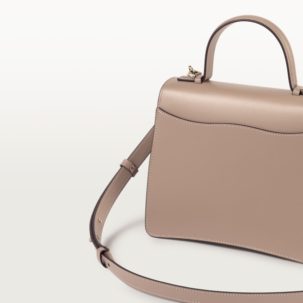 スモール バッグ パンテール C  クレイカラー カーフスキン、ゴールドフィニッシュ