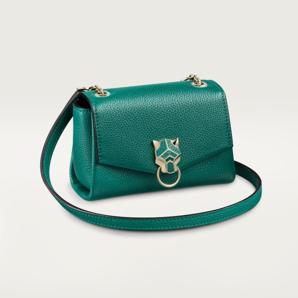 パンテール ドゥ カルティエ マイクロ バッグ  ブライトグリーン カーフスキン、ゴールド フィニッシュ