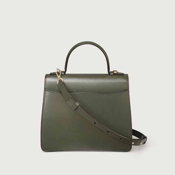 スモール バッグ 
パンテール C グリーンティー グレインド カーフスキン、ゴールドフィニッシュ 