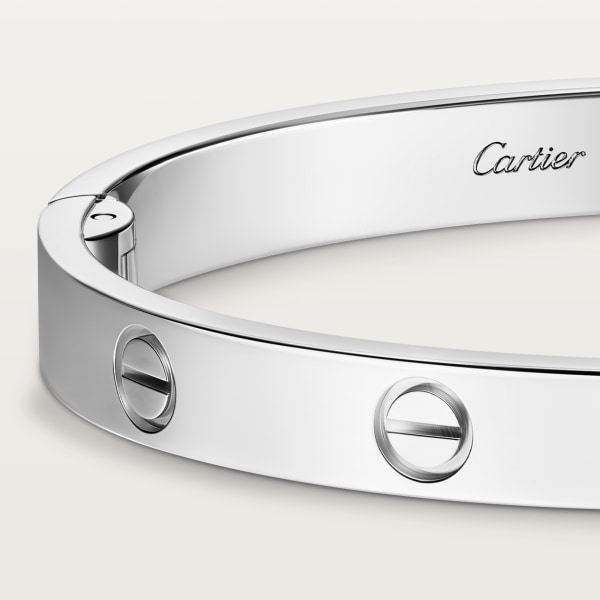 CRB6081917 - LOVE ブレスレット、クラシックモデル、ビス クロージャー1つ - ホワイトゴールド - Cartier