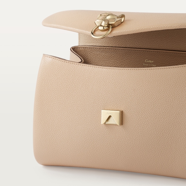 パンテール ドゥ カルティエ チェーンバッグ スモール ライトベージュ カーフスキン、ゴールドフィニッシュ