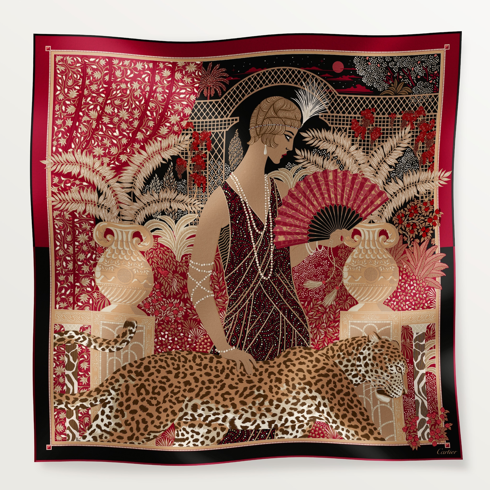最大15%OFFクーポン os000253-90-scarf-woman-with-a-panther 小物