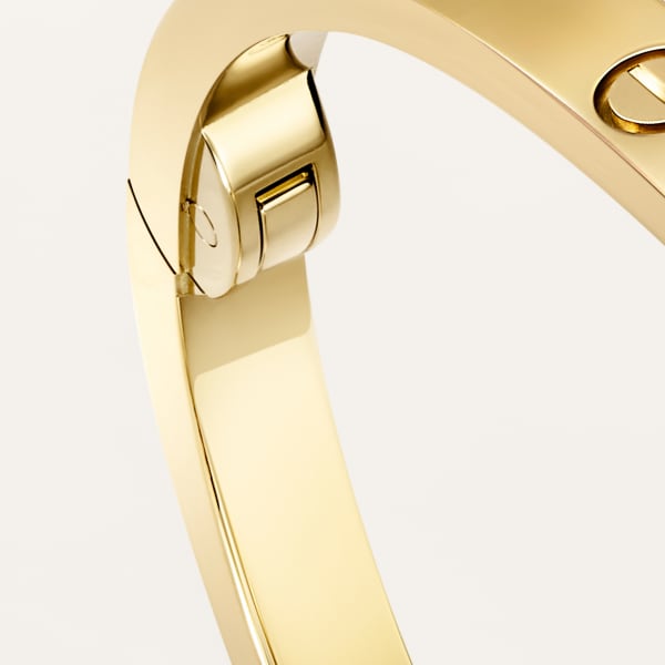 Love ブレスレット、スモールモデル、ダイヤモンド6石 イエローゴールド、ダイヤモンド