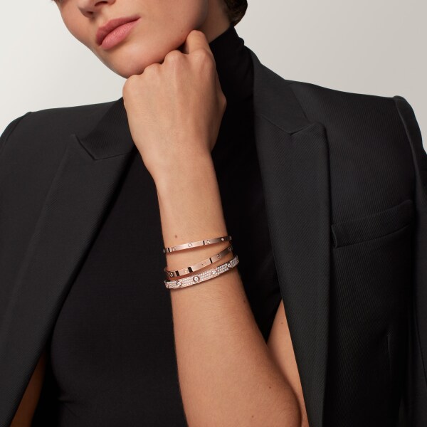 CRB6047917 - LOVE ブレスレット、スモールモデル、ダイヤモンド10石  