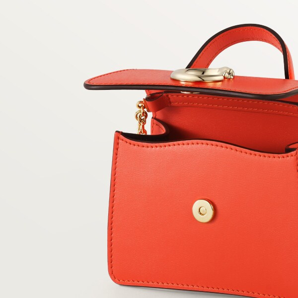 マイクロモデル チェーンバッグ、パンテール ドゥ カルティエ タンジェリン カーフスキン、ゴールドフィニッシュ