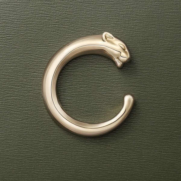 カードホルダー 
パンテール C グリーンティー カーフスキン、ゴールドフィニッシュ 