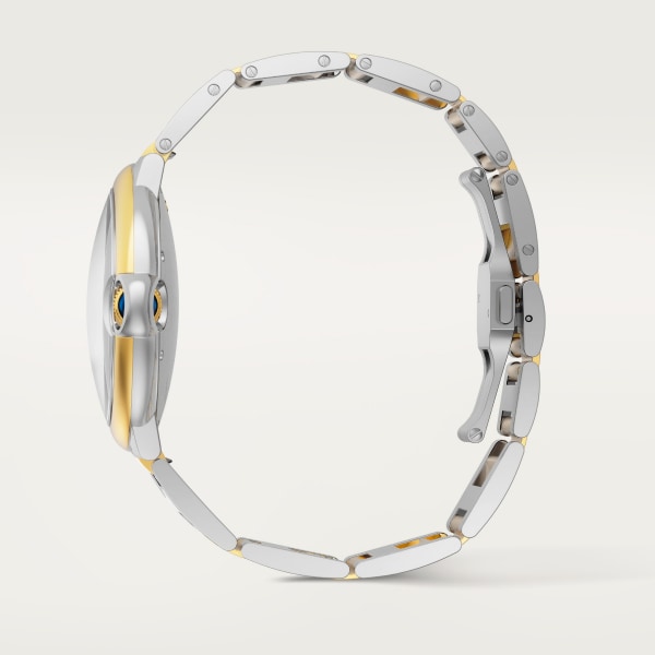 バロン ブルー ドゥ カルティエ ウォッチ 42mm、自動巻きメカニカルムーブメント、イエローゴールド、スティール