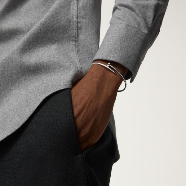 ジュスト アン クル ブレスレット、スモールモデル ホワイトゴールド