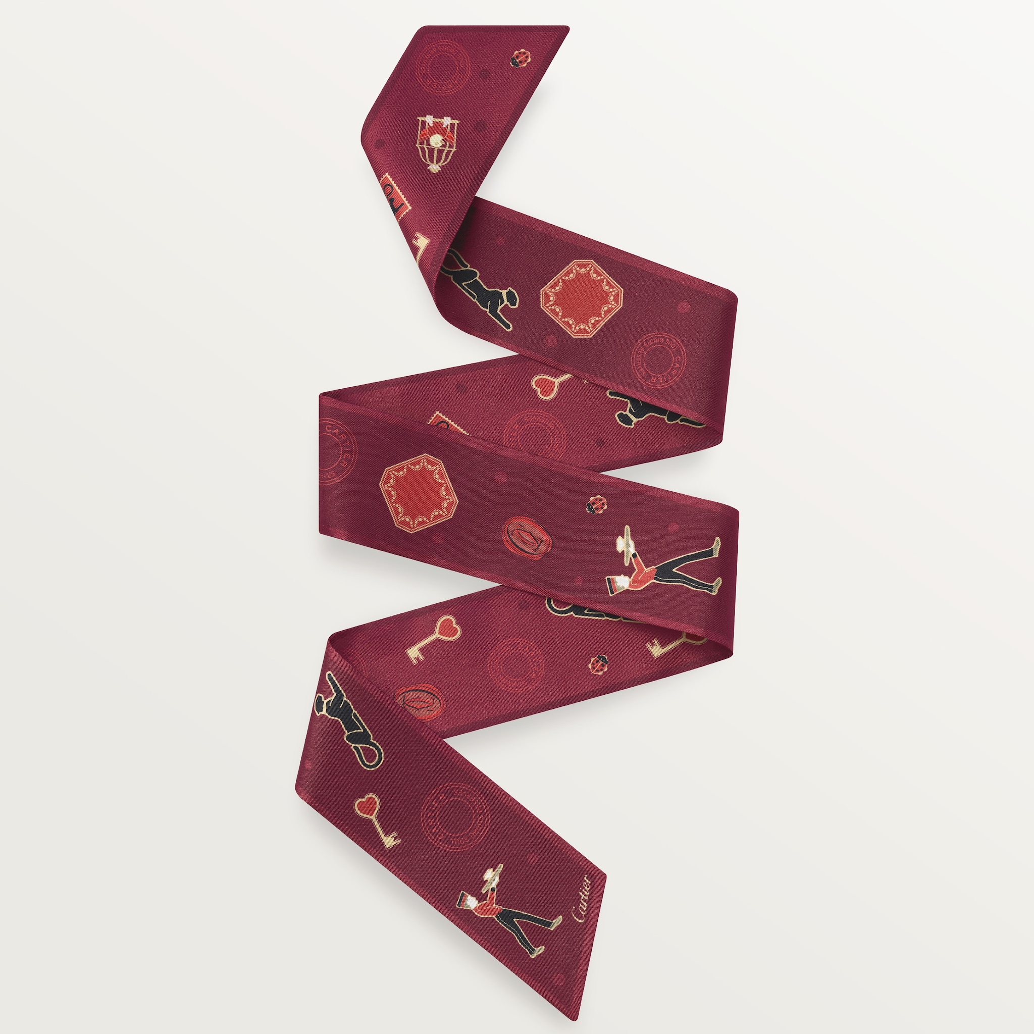 ディアボロ ドゥ カルティエ バンドーグレープ＆ボルドー シルクツイル