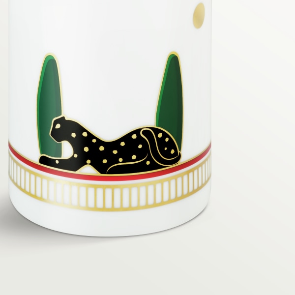 パンテール 花瓶 ポーセリン