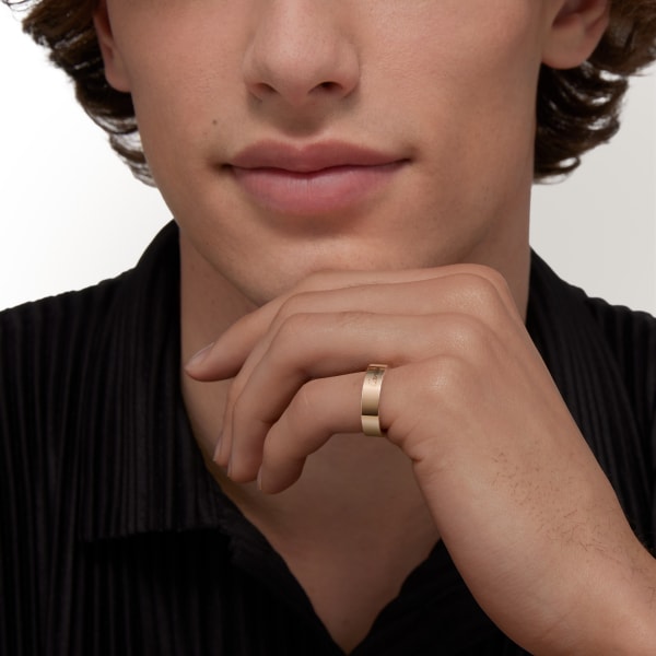 C ドゥ カルティエ ウェディングリング、幅5mm ピンクゴールド