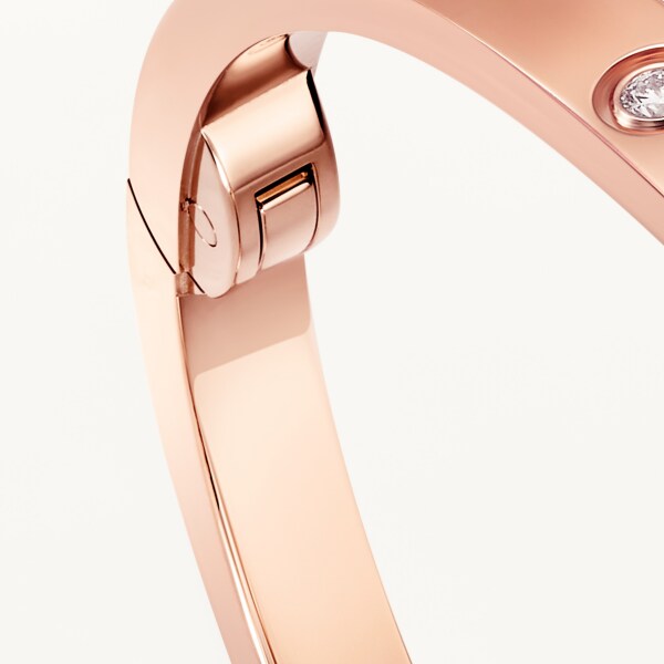 Love ブレスレット、スモールモデル、ダイヤモンド10石 ピンクゴールド、ダイヤモンド