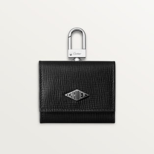 カルティエ ロザンジュ AirPods Proケース  ブラック グレインカーフスキン、パラジウムフィニッシュ＆エナメル 