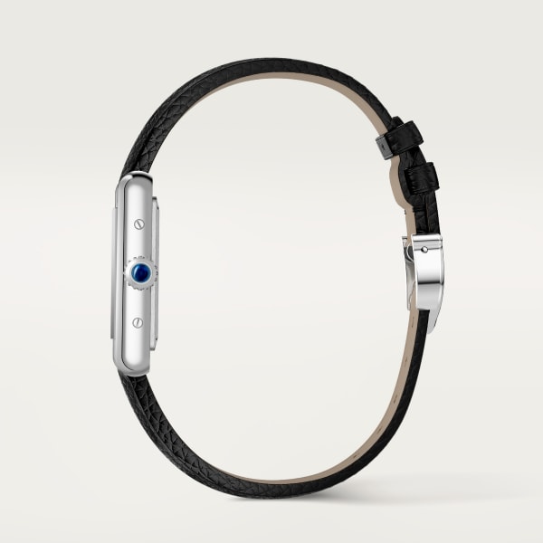 タンク マスト ドゥ カルティエ ウォッチ スモールモデル、光起電発電 ソーラービート™ ムーブメント、ステンレススティール、カーフスキンストラップ