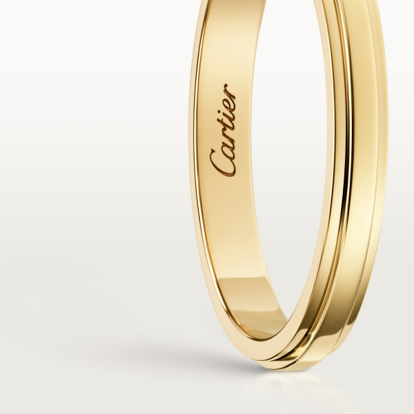 カルティエ ダムール ウェディングリング、幅2.5mm イエローゴールド