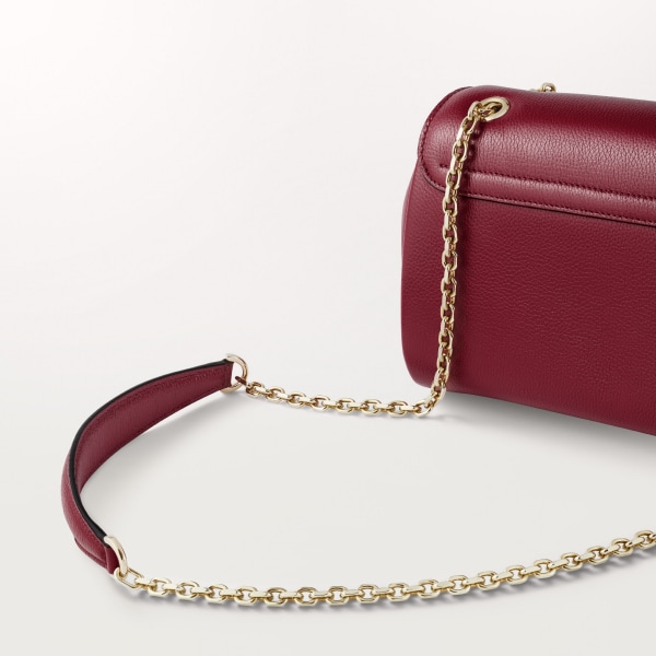 ミニ バッグ パンテール グラフィック  ボルドーカラー カーフスキン、ゴールドフィニッシュ