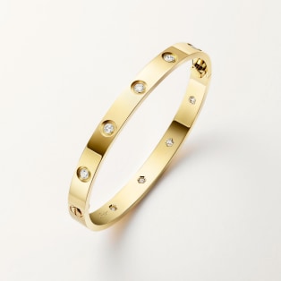 CRB6070217 - LOVE ブレスレット、クラシックモデル、ダイヤモンド10石 - ピンクゴールド、ダイヤモンド - Cartier