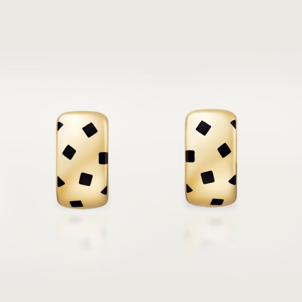 パンテール ドゥ カルティエ イヤリング イエローゴールド、ラッカー 