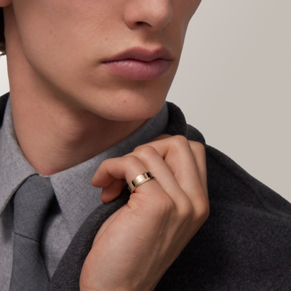 カルティエ ダムール ウェディングリング、幅6mm ピンクゴールド