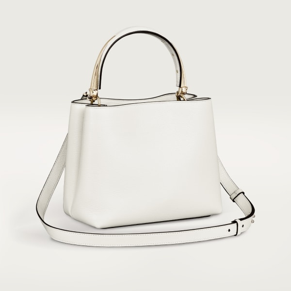 スモール バッグ 
パンテール ドゥーブル  ソルトホワイト カーフスキン、ゴールドフィニッシュ