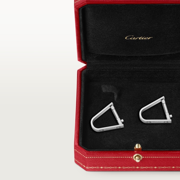 LOVE カフリンクス ホワイトゴールド、ダイヤモンド