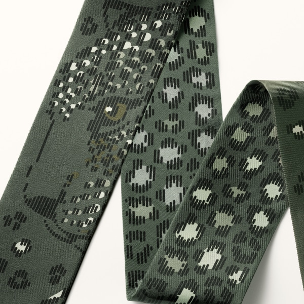 パンテール ドット バンドー グリーンティー シルクツイル