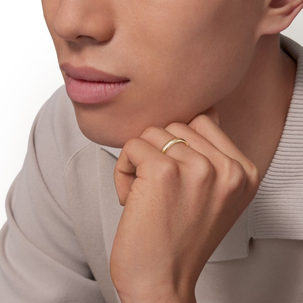 C ドゥ カルティエ ウェディングリング、幅4mm イエローゴールド