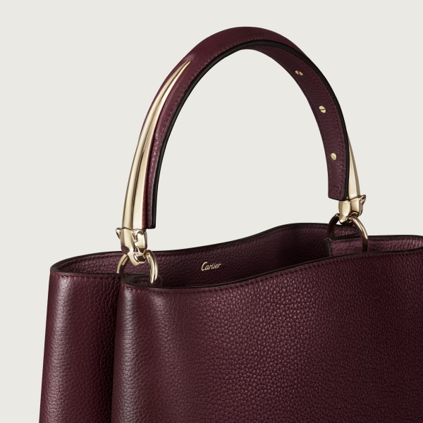 スモール バッグ 
パンテール ドゥーブル  グレープ グレインド カーフスキン、ゴールドフィニッシュ