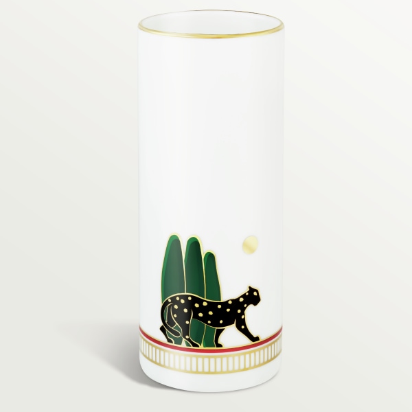 パンテール 花瓶 ポーセリン