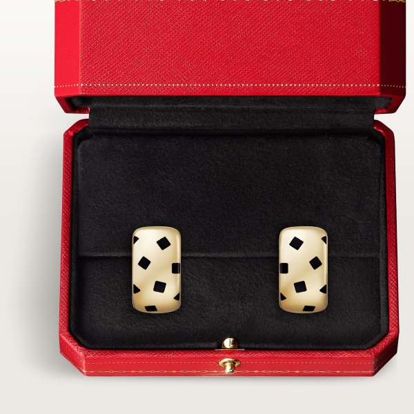 パンテール ドゥ カルティエ イヤリング イエローゴールド、ラッカー 