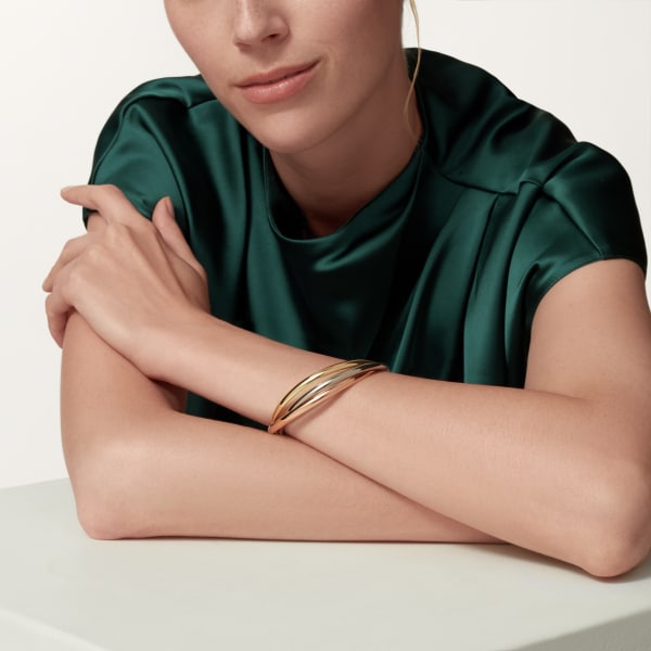 CARTIER カルティエ ブレスレット トリニティブレス ゴールド系 K18（イエローゴールド） K18WG（ホワイトゴールド） K18PG(ピンクゴールド) 中古 レディース カルティエ(CARTIER)カルティエ トリニティ ブレス ブレスレット