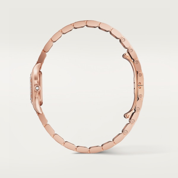 パンテール ドゥ カルティエ ウォッチ ミニモデル、クォーツムーブメント、ピンクゴールド、ダイヤモンド