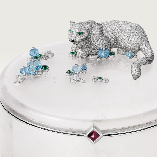 その他 - その他のアクセサリー ホワイトゴールド、スノークォーツ、エメラルド、ルベライト、アクアマリン、パール、オニキス、ダイヤモンド