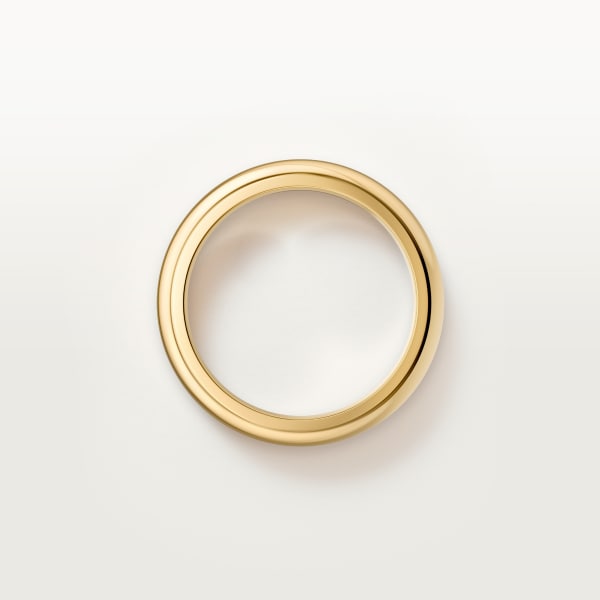 1895 ウェディングリング、幅4mm イエローゴールド