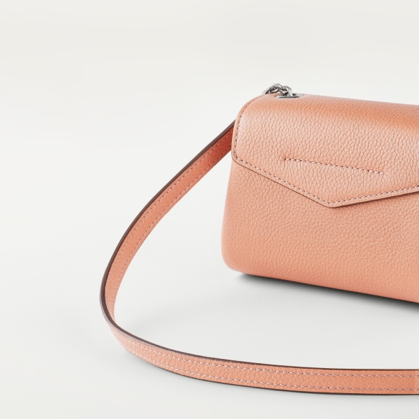 パンテール ドゥ カルティエ チェーンバッグ マイクロ ブラッシュ カーフスキン、パラジウムフィニッシュ