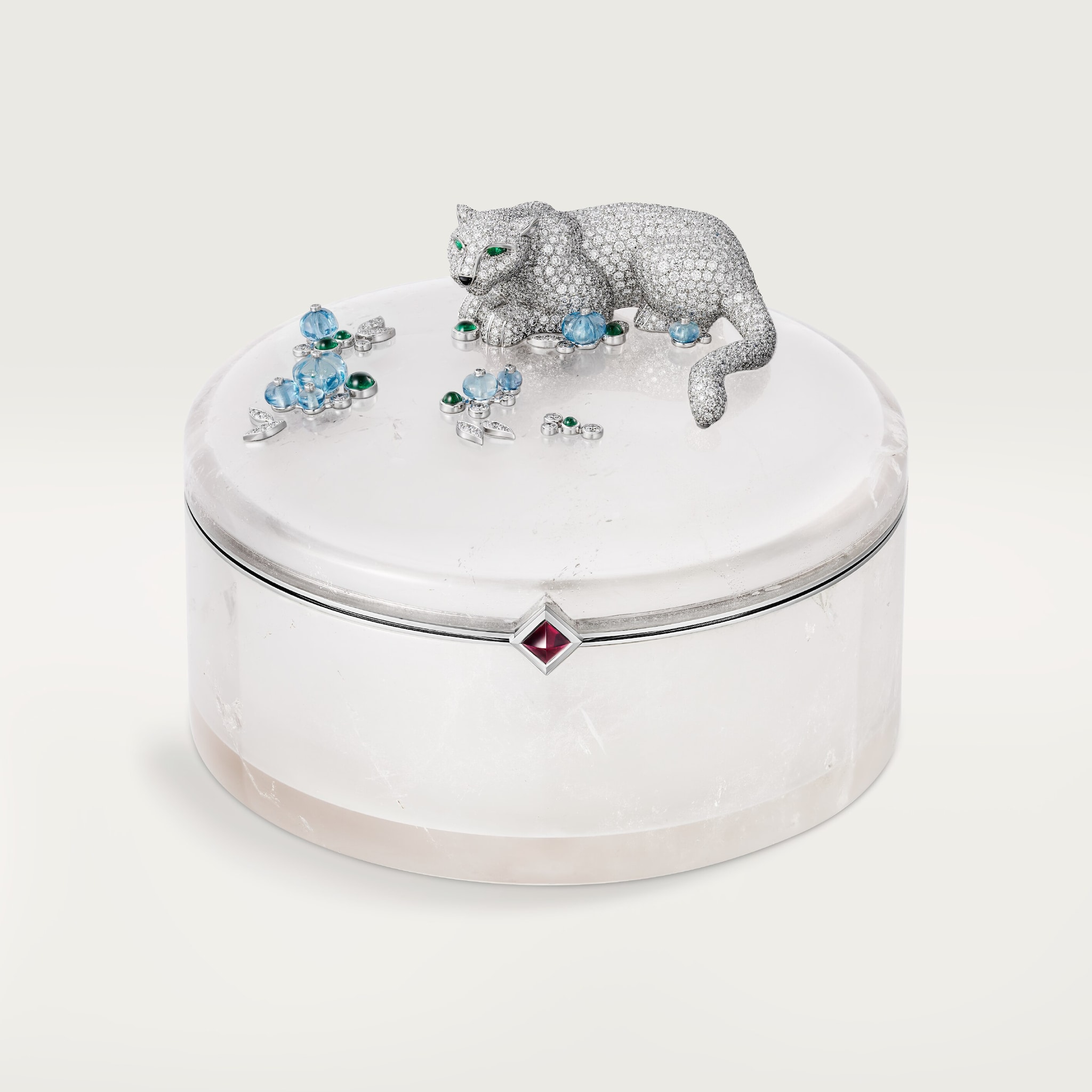 その他 - その他のアクセサリーホワイトゴールド、スノークォーツ、エメラルド、ルベライト、アクアマリン、パール、オニキス、ダイヤモンド