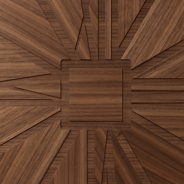 サントス ドゥ カルティエ 6ウォッチ ボックス ウォルナットウッド、ラッカーウッド、パラジウムフィニッシュ