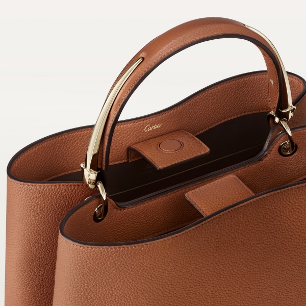 ミディアム バッグ 
パンテール ドゥーブル  キャラメル グレイン カーフスキン