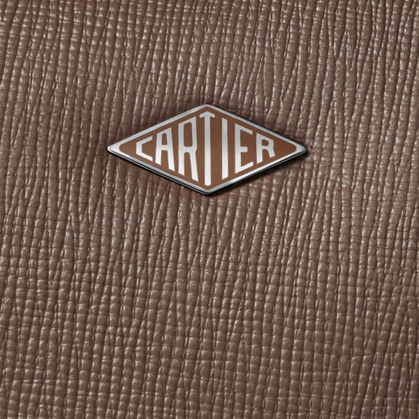 ロザンジュ バッグ ペッパーグレー グレインド カーフスキン、パラジウムフィニッシュ＆エナメル