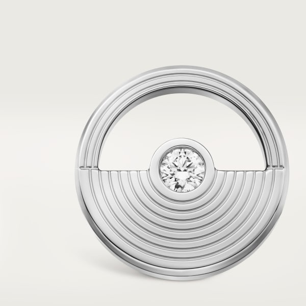 マス ミステリユーズ カフリンクス ロジウムフィニッシュホワイトゴールド、ダイヤモンド