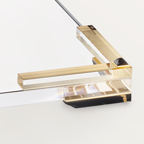 パンテール ドゥ カルティエ シャンパン セット イエローゴールド、クリスタル、ゴールド オブシディアン、ロッククリスタル、ツァボライト ガーネット、タヒチ産パール、ポルトロ大理石、ダイヤモンド