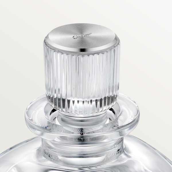 サントス ドゥ カルティエ 1デカンタ＆2グラス セット  クリスタル、ウォルナットウッド