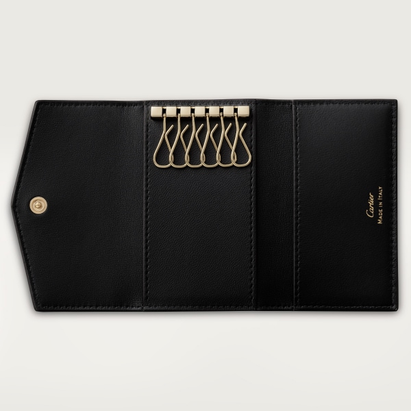 カルティエ キーケース ユニセックス 書き送っ パンテール 6連 CARTIER 黒 