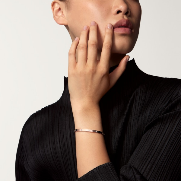 Love ブレスレット、スモールモデル、ダイヤモンド10石 ピンクゴールド、ダイヤモンド