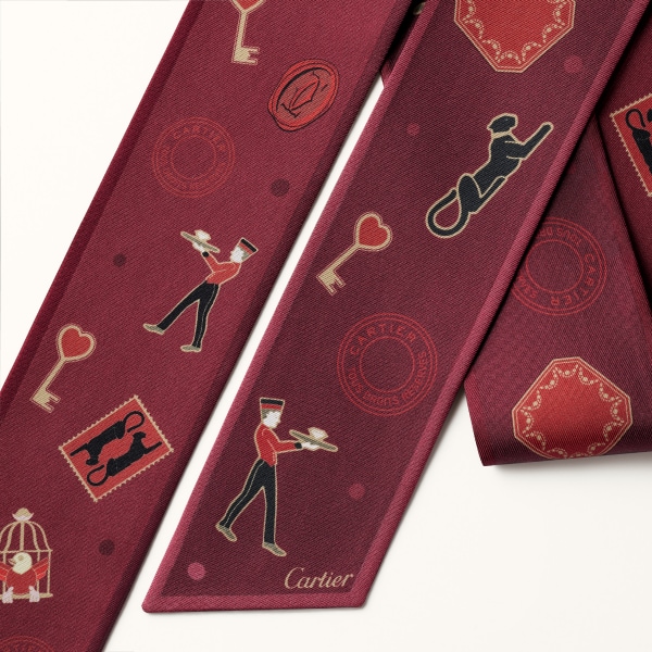 ディアボロ ドゥ カルティエ バンドー グレープ＆ボルドー シルクツイル